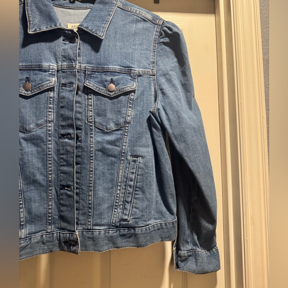 NWT a.n.a Women's Classic Blue Jean Jacket Size XL - Picture 3 of 7
